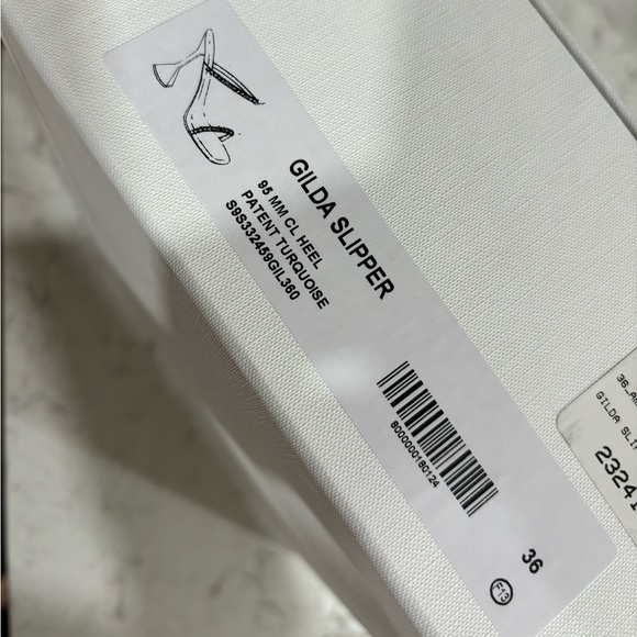 AMINA MUADDI Blue Gilda Sandal NWT - Picture 9 of 9